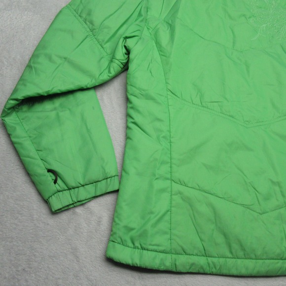 Columbia Jacket Womens Small Green Embroidered Interchange Insulated Puffer - Picture 13 of 16